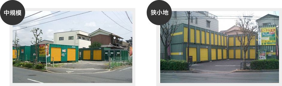 中規模 狭小地