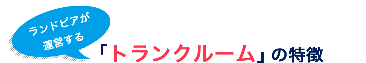 ランドピアが運営する「トランクルーム」の特徴 